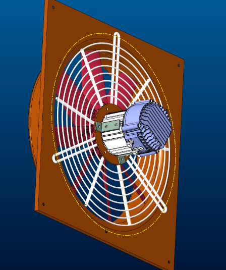 Wall Mounted EC Axial Flow Fan